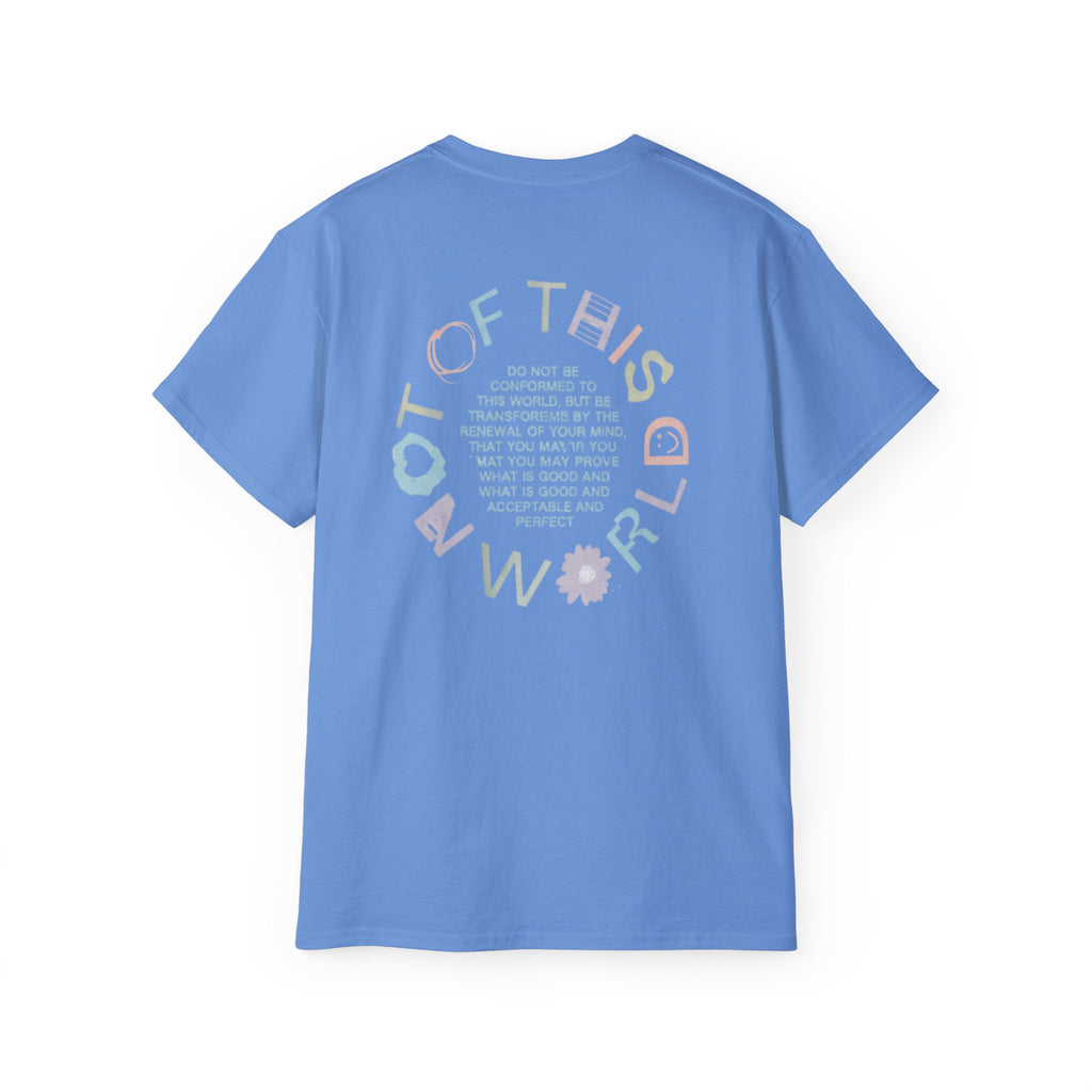 Not of This World Tee — Pastel Floral Graphic Cotton T-Shirt